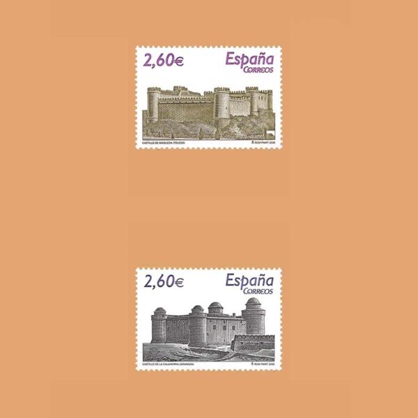 Edifil 4439/40. Serie Castillos. 2 valores **2008