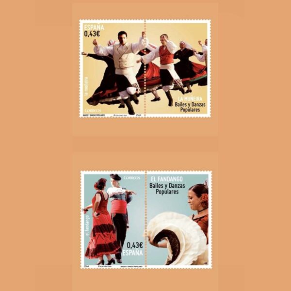Edifil 4501/2. Serie Bailes y Danzas Populares. 2 valores **2009
