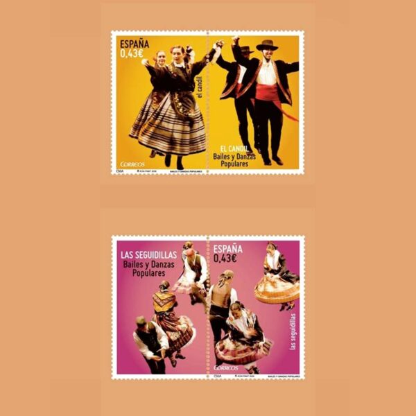 Edifil 4508/9. Serie Bailes y Danzas Populares. 2 valores **2009