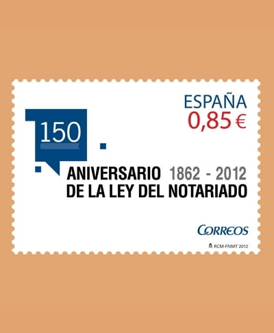 Edifil 4724. Ley del Notariado. 0'85€ **2012