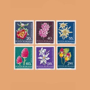 RO 2682/7. Serie Flores Raras. 6 valores **1972