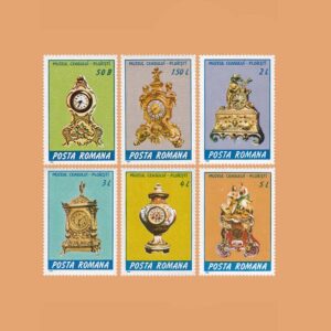 RO 3798/803. Serie Relojes de Colección. 6 valores **1988
