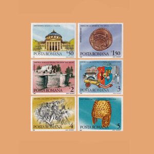 RO 3821/6. Serie Aniversarios Historia de Rumanía. 6 valores **1988
