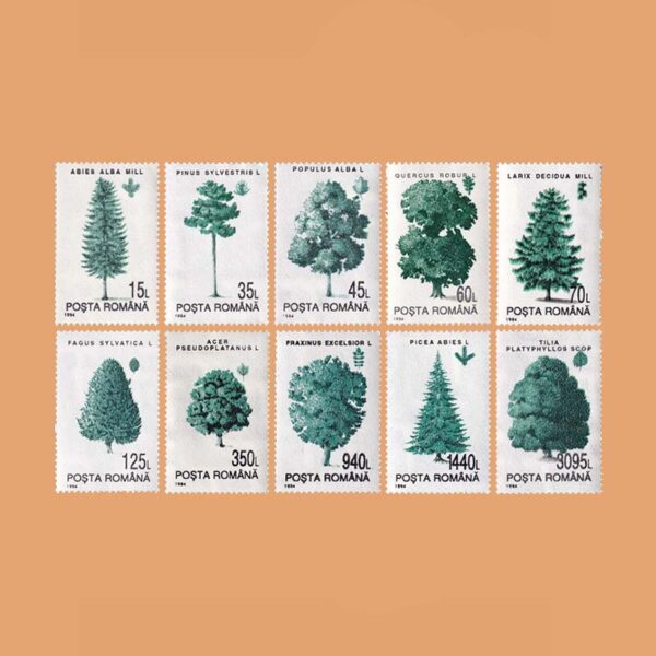 RO 4160/9. Serie Especies Forestales. 10 valores **1994