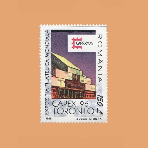 RO 4328. Exposición Filatélica CAPEX, Toronto. 150 Lei **1996