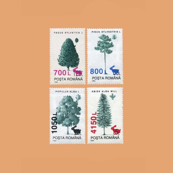 RO 4451/4. Serie Especies Forestales. 4 valores **1998
