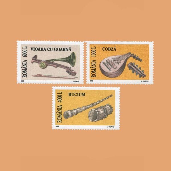 RO 4844/6. Serie Instrumentos Musicales. 3 valores **2003