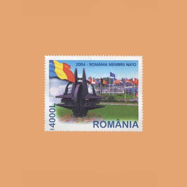 RO 4873. Adhesión de Rumania a la OTAN. 4.000 Lei **2004