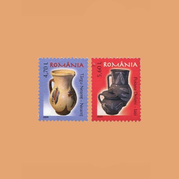 RO 5053/4. Serie Cerámica Rumana (IV). 2 valores **2005