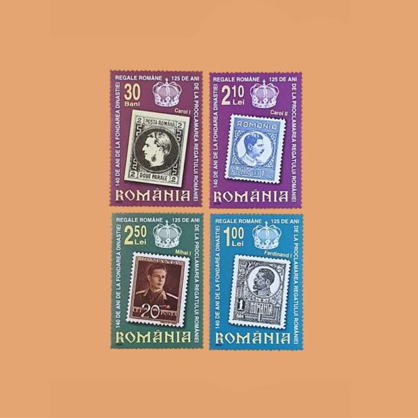 RO 5095/8. Serie 140 Aniversario de la Dinastía Real Rumana. 4 valores **2006