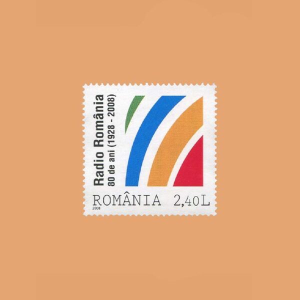 RO 5331. 80 Aniversario de la Radio rumana. 2'40 Lei **2008