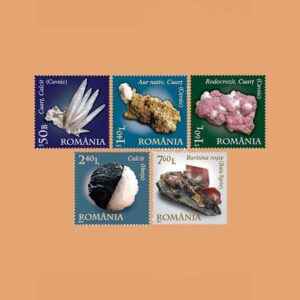 RO 5427/31. Serie Minerales. 5 valores **2010