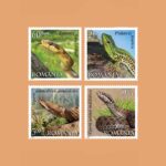 RO 5473/6. Serie Reptiles de Rumanía. 4 valores **2011