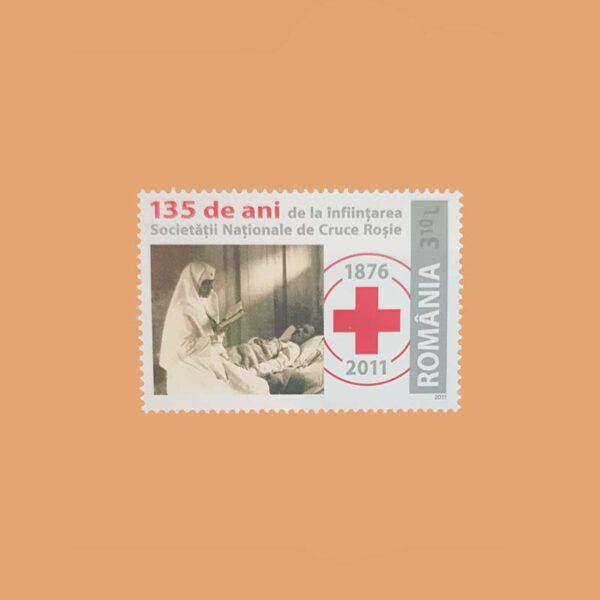 RO 5523. 135 Aniversario de la Cruz Roja en Rumanía. 3'10 Lei **2011