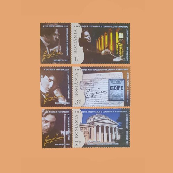 RO 5538/40. Serie Festival de Música George Enescu. 3 valores **2011