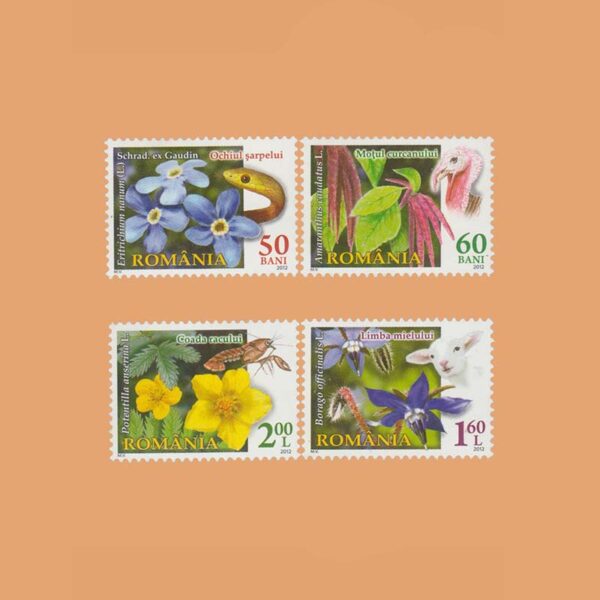 RO 5572/5. Serie Flora (II). 4 valores **2012