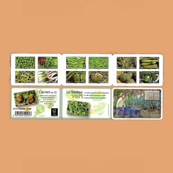 2012 Francia BC739 Carnet Flora. Legumbres