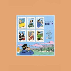 Francia BF109 Hoja Personnages célèbres. Les voyages de Tintin **2007