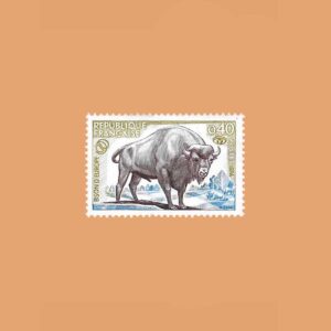 FR 1795. Protección de la Naturaleza. Bisonte Europeo. 0'40F. **1974