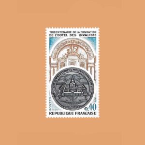 FR 1801. III Centenario de la fundación del Hôtel des Invalides. 0'40F. **1974