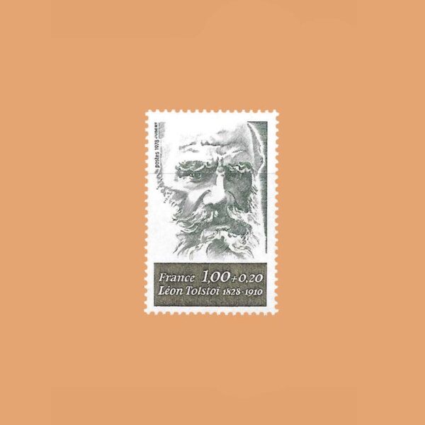 FR 1989. Personajes. Léon Tolstoï. 1+0'20F. **1978