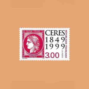 FR 3212. 150 Aniversario del primer sello postal francés. 3F. **1999