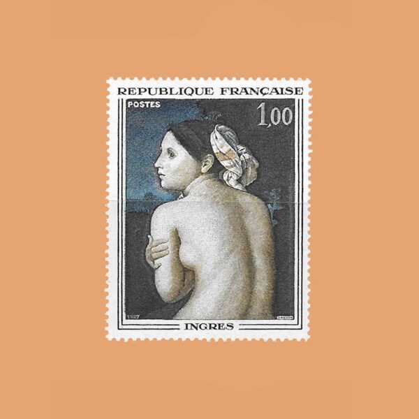 FR 1530. La Bañista, de Dominique Ingres. 1F. **1967