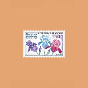 FR 1597. Salón Floral Internacional de París. 0'45F. *1969