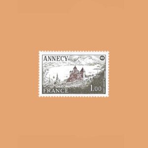 FR 1935. 50º Congreso de Sociedades Filatélicas Francesas en Annecy. 1F **1977